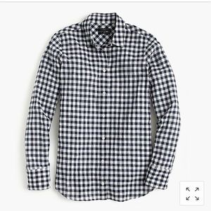 jcrew gingham classic fit button down